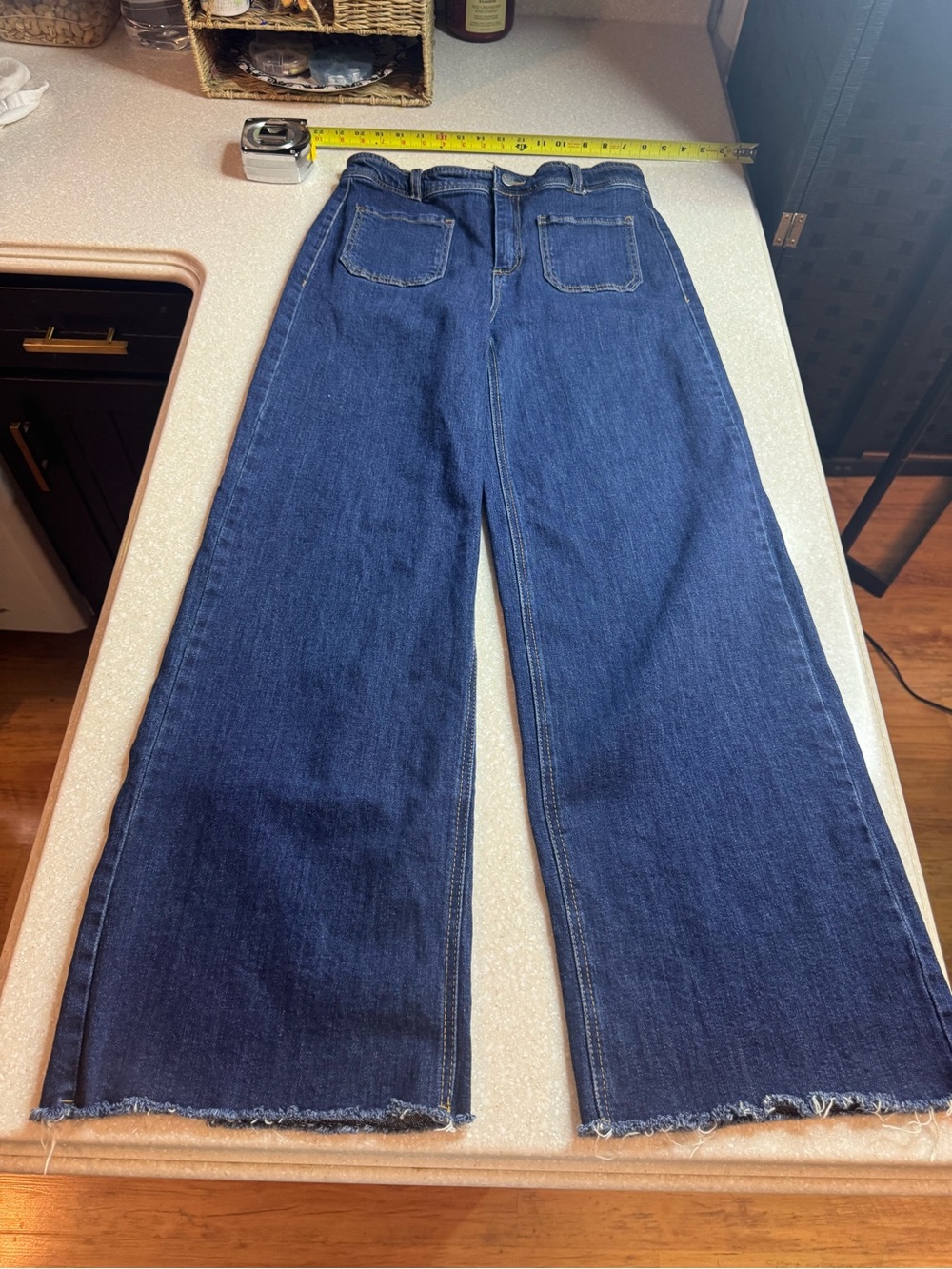 OAT New York High-Waist Wide Leg Women’s Jeans - Dark Blue (10/28”)